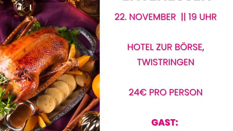 Traditionelles Entenessen